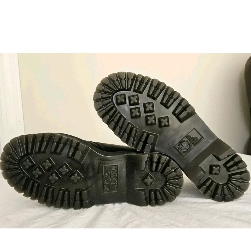 Dr. Martens Black Ankle Boots with Heart Accents - Picture 6 of 8